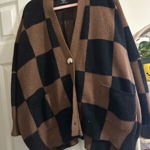 Dressed in Lala checkered cardigan